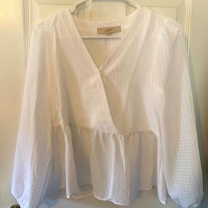 Loft Cross Over Blouse Size Medium